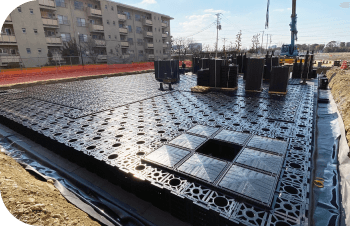 樹脂製雨水貯留槽ブロックの提案・販売